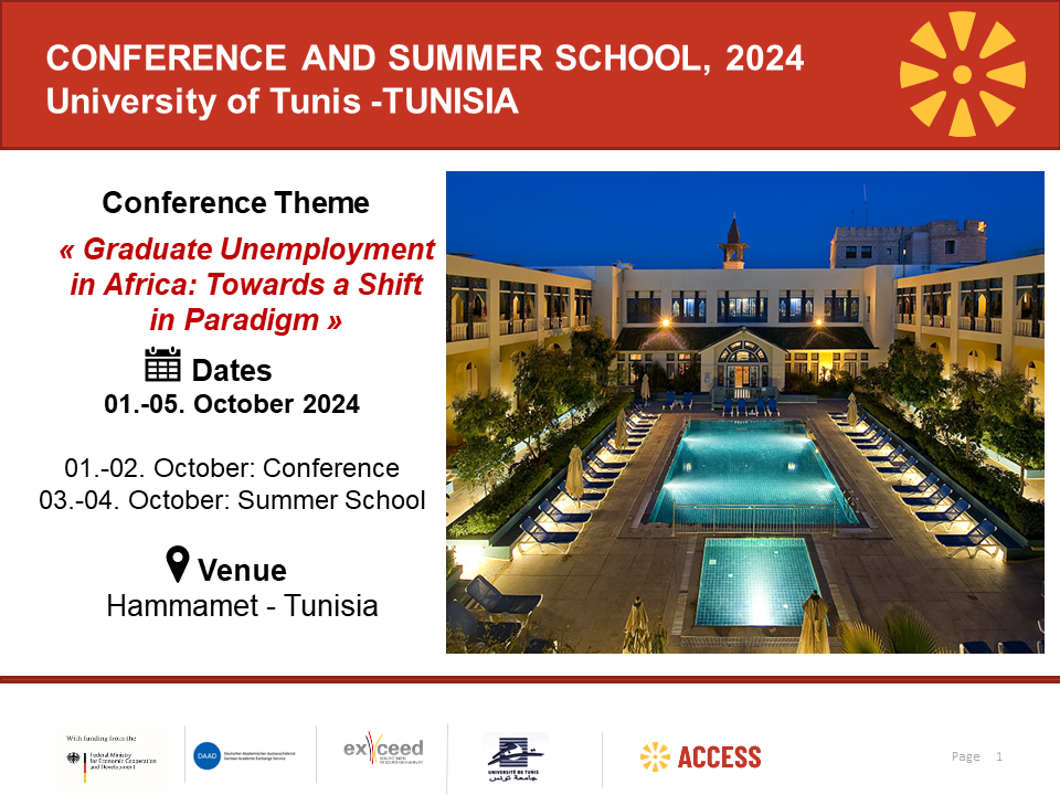Conference and Summer School Tunisia 2024